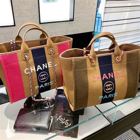 chanel tote beach|chanel shopping tote price.